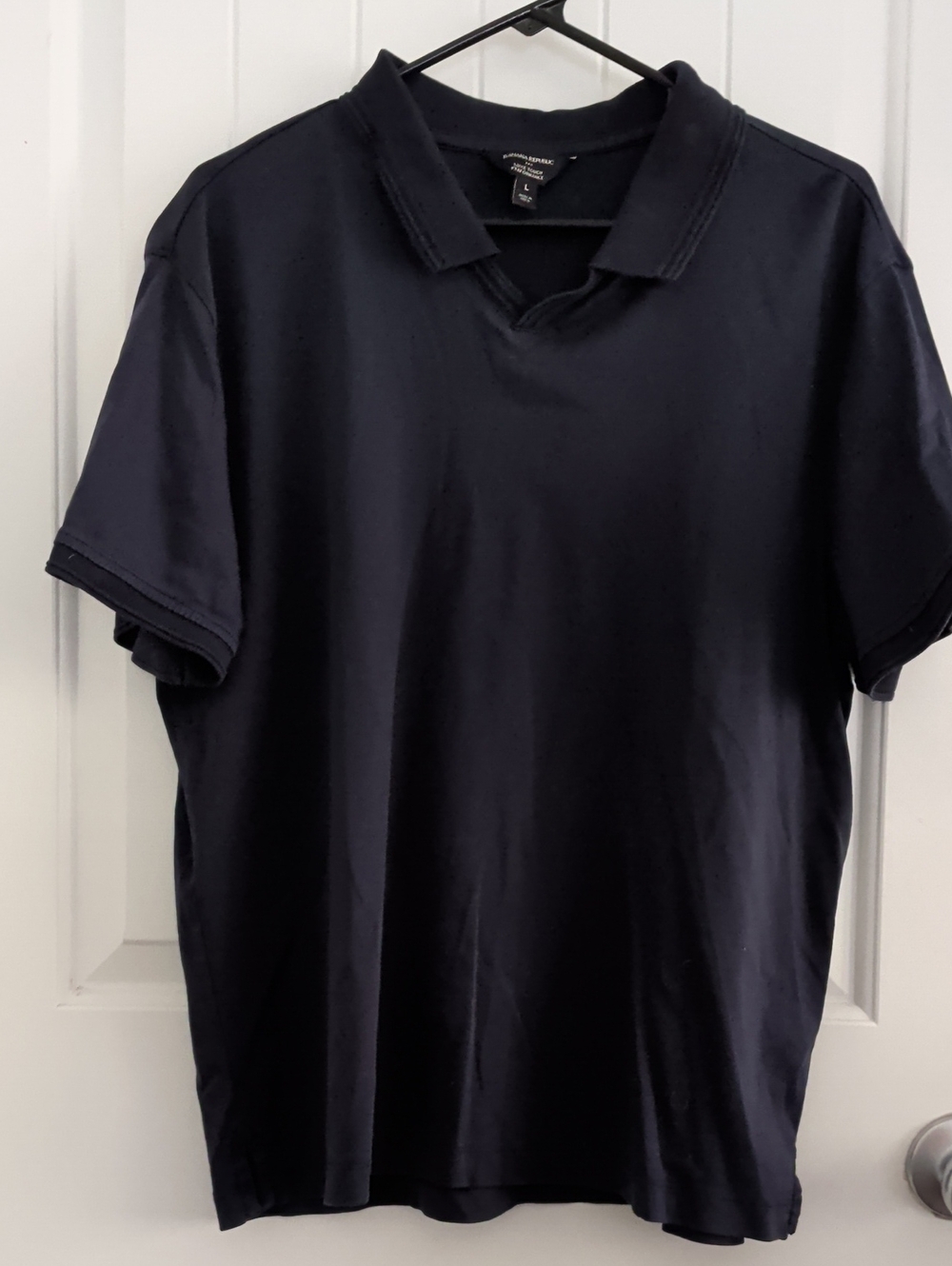 Banana Republic Men's Navy Luxe Touch Performance Polo
